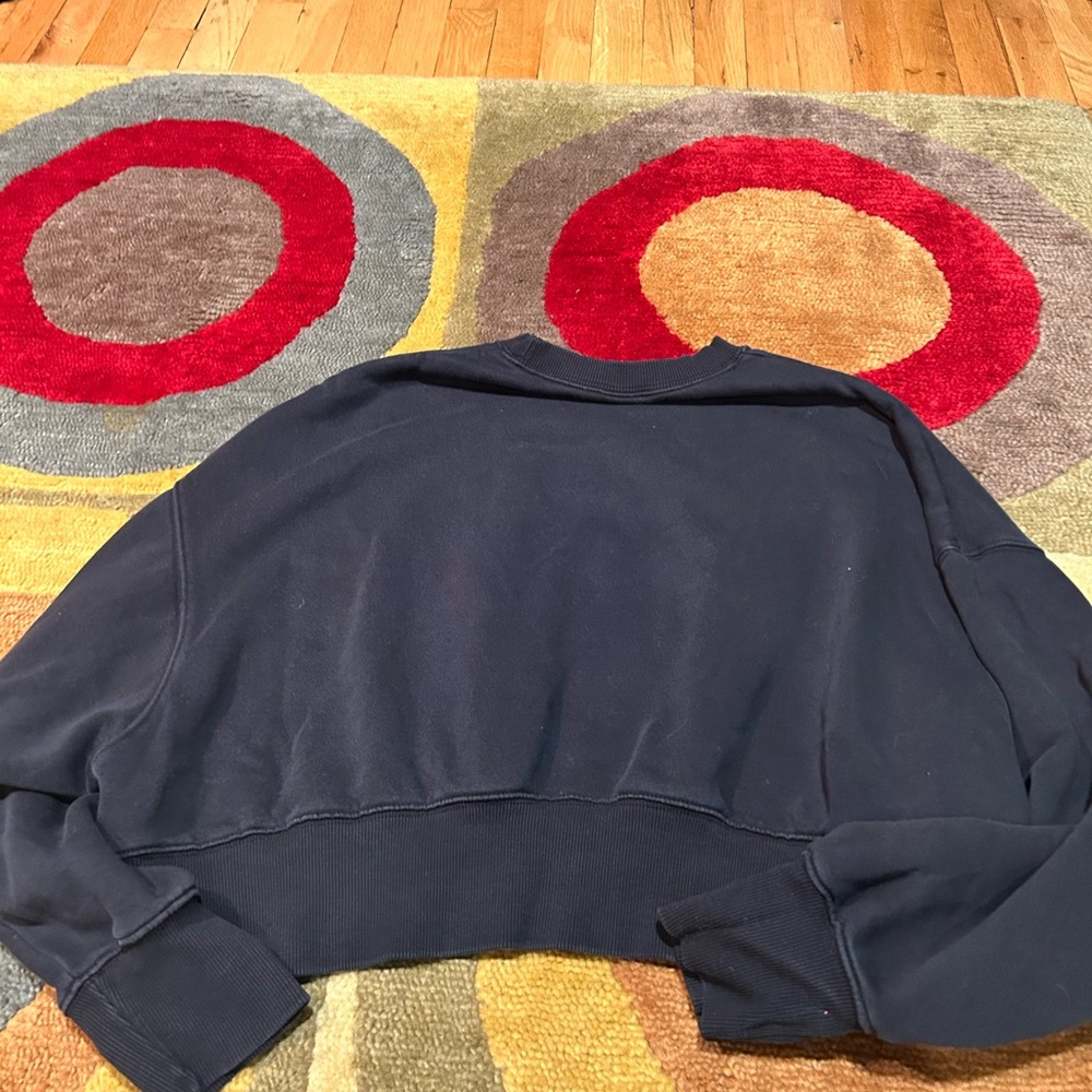 Nike Sportswear Phoenix Fleece Oversized Crewneck Sweatshirt Black Women’s Small - Picture 2 of 4